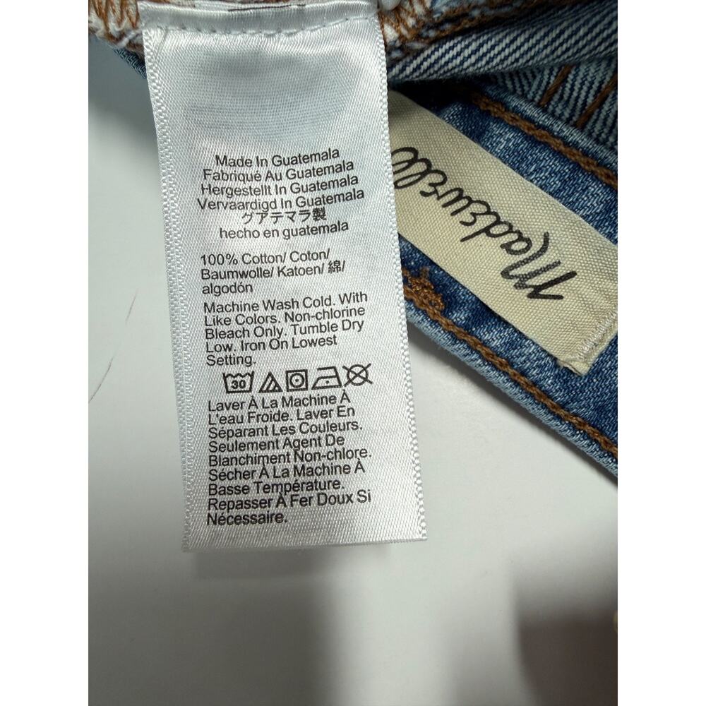 Madewell Womens Blue Cotton Denim Relaxed Fit Cut-Off Shorts Size 26 - Picture 5 of 11